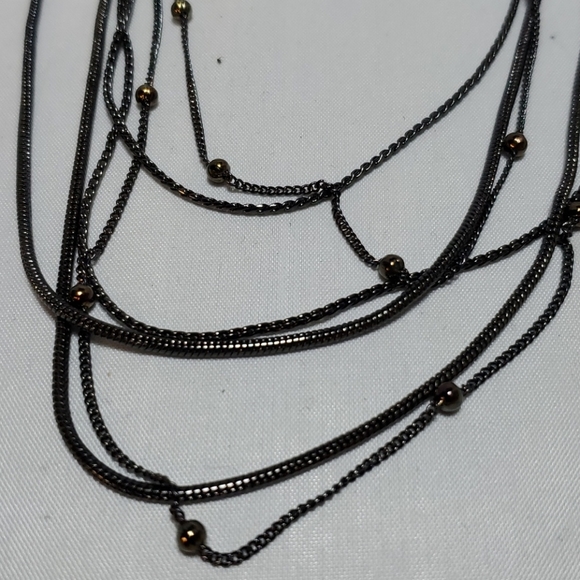 Kohls hematite multi row 6 strand necklace - Picture 4 of 5